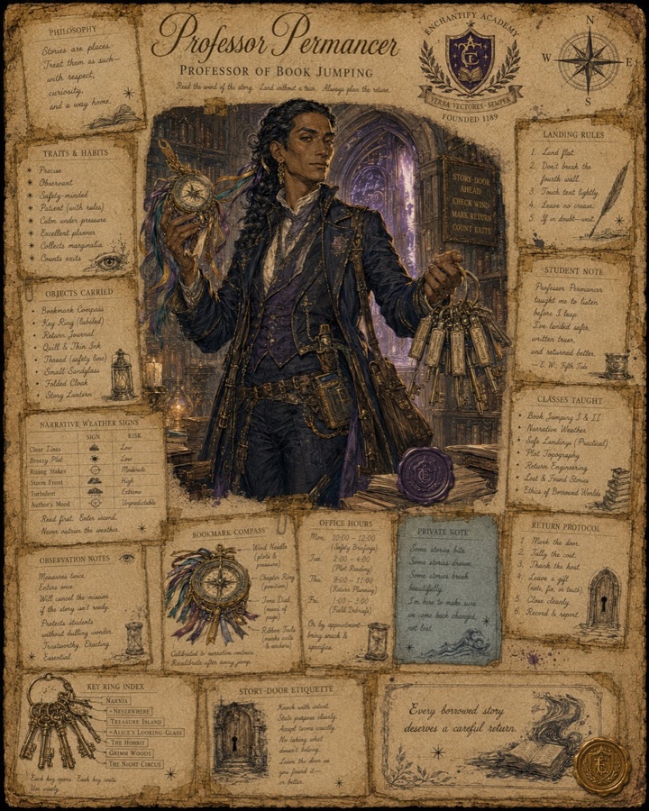 Illustrated dossier of Professor Permancer