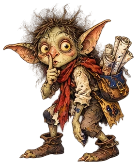 A goblin asking for quiet