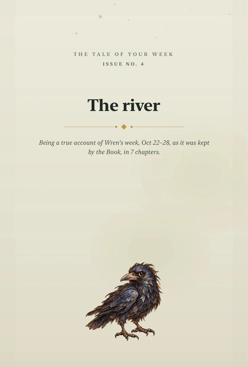 The opening Page of the actual exported weekly sample