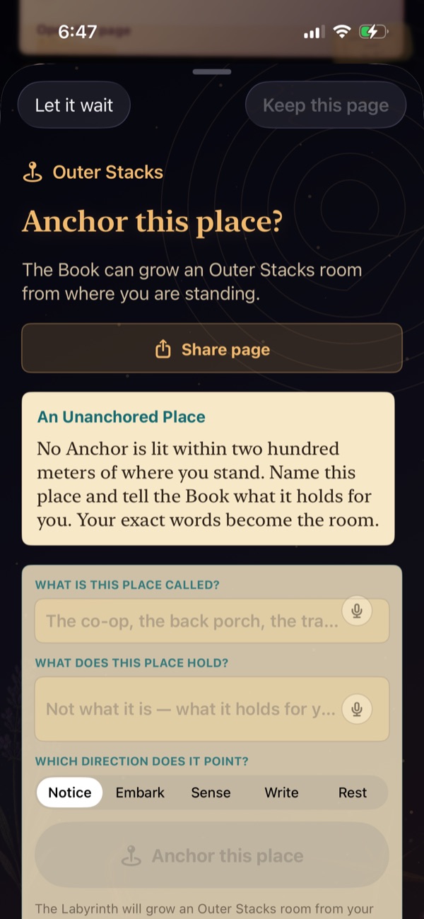 Anchoring a real place in ReEnchanted